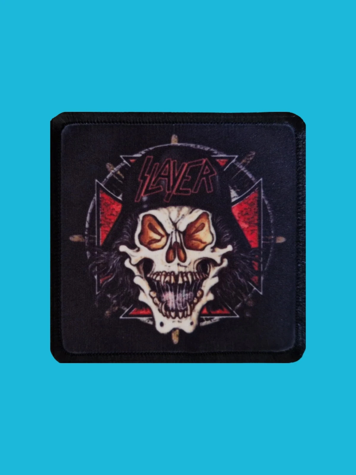 Patch Slayer - Infernal Skull Reign - Imprimé - Carré de 7,5 x 7,5 centimètres
